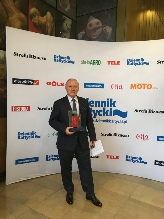 Henryk Tuszyński po wręczeniu nagrody "Hipokrates Pomorza" w 2018 roku